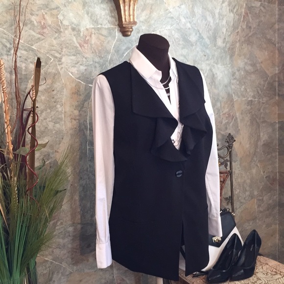 Susan Graver 🌹 stunning black vest - Picture 3 of 12